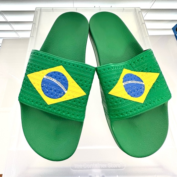 adidas Other - Adidas Originals Brazil Adilette Slides - Size 10 Men